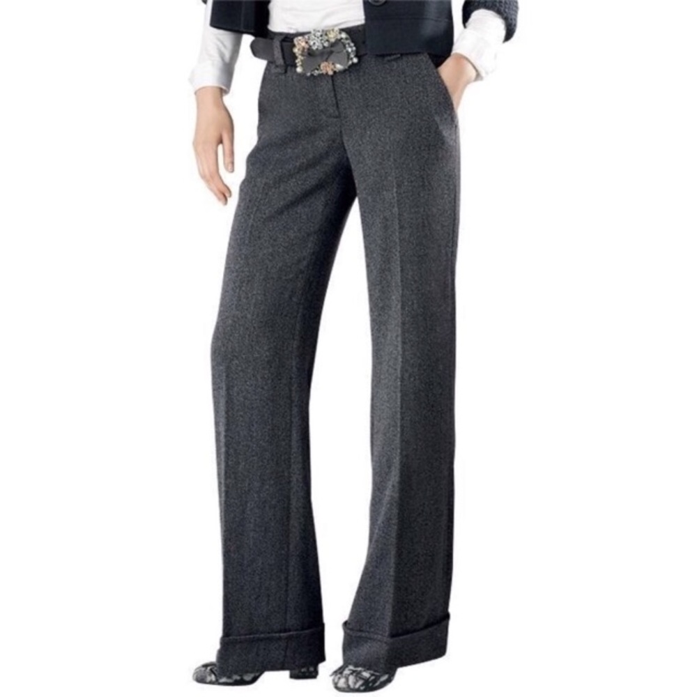 CAbi GRAY WIDE LEG PANTS